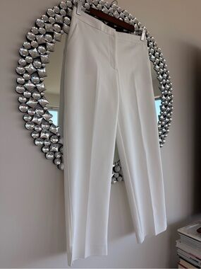 Elegant Women's White Wide-Leg Pants